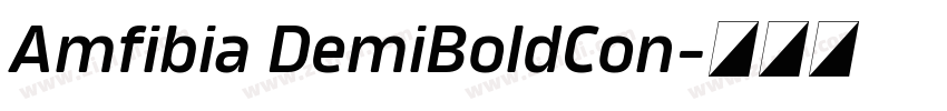 Amfibia DemiBoldCon字体转换